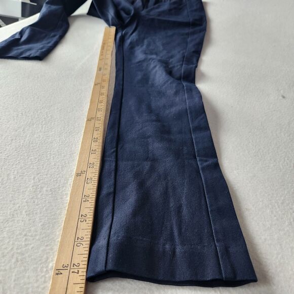 Rag & Bone Simone Ankle Crop Pants Size 6 Navy High-Rise Slim Stretch Trousers - Picture 5 of 9